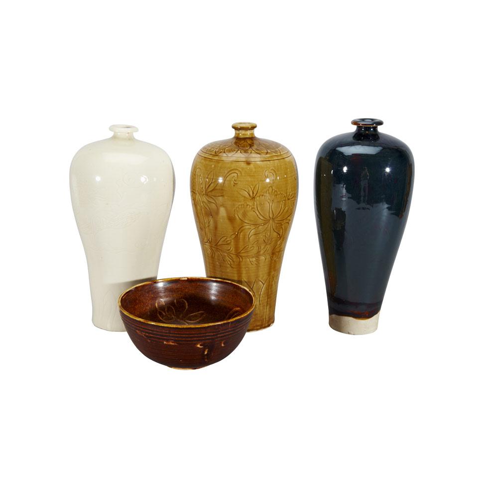 Four Ceramic Vessels