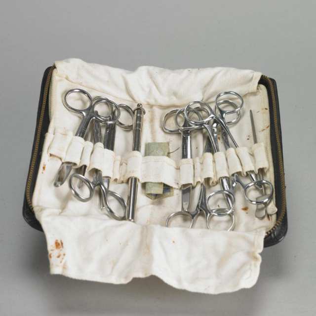 Doctor’s Medical Bag and Related Implements, early 20th century