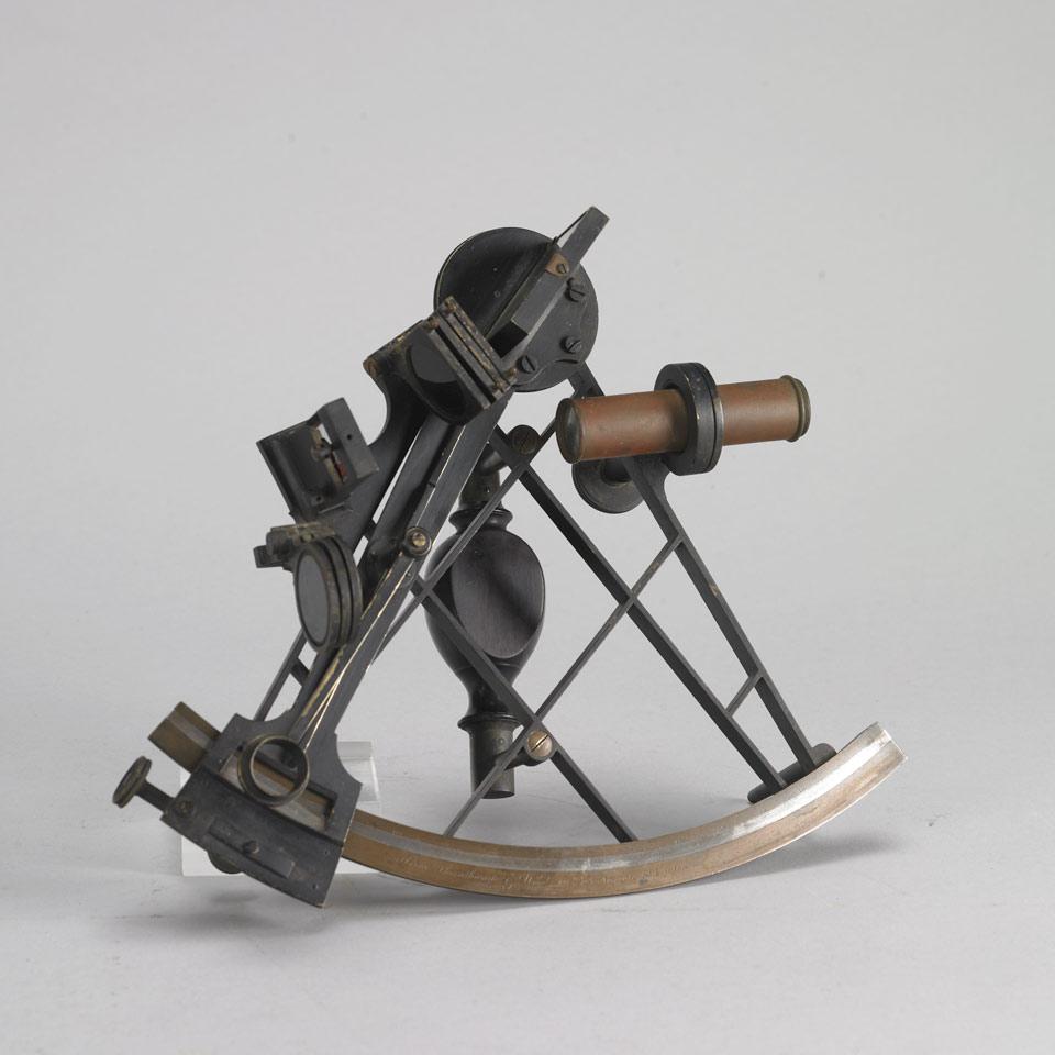 Lacquered Brass and Ebony Sextant, Horne, Thornthwaite & Wood, London, c.1851