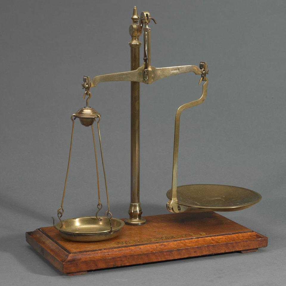 English ‘Class B” Brass Beam Scale,  W. & T. Avery Ld., early 20th century