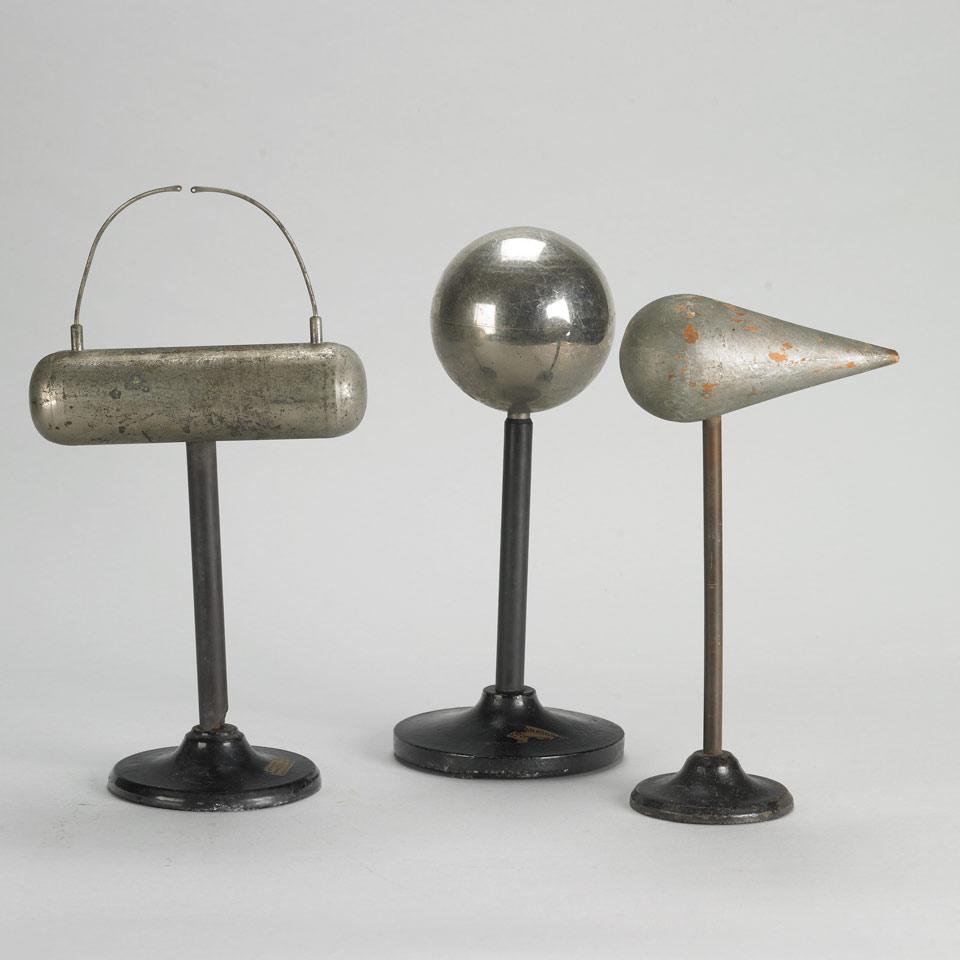 Three Laboratory Static Electricity Demonstration Models, mid 20th century