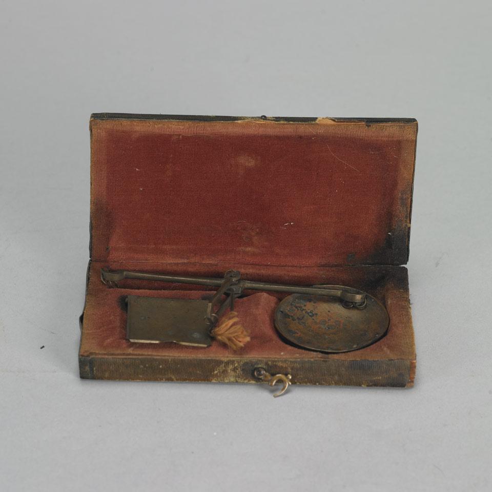 American Brass Coin Scale, 18th/19th century