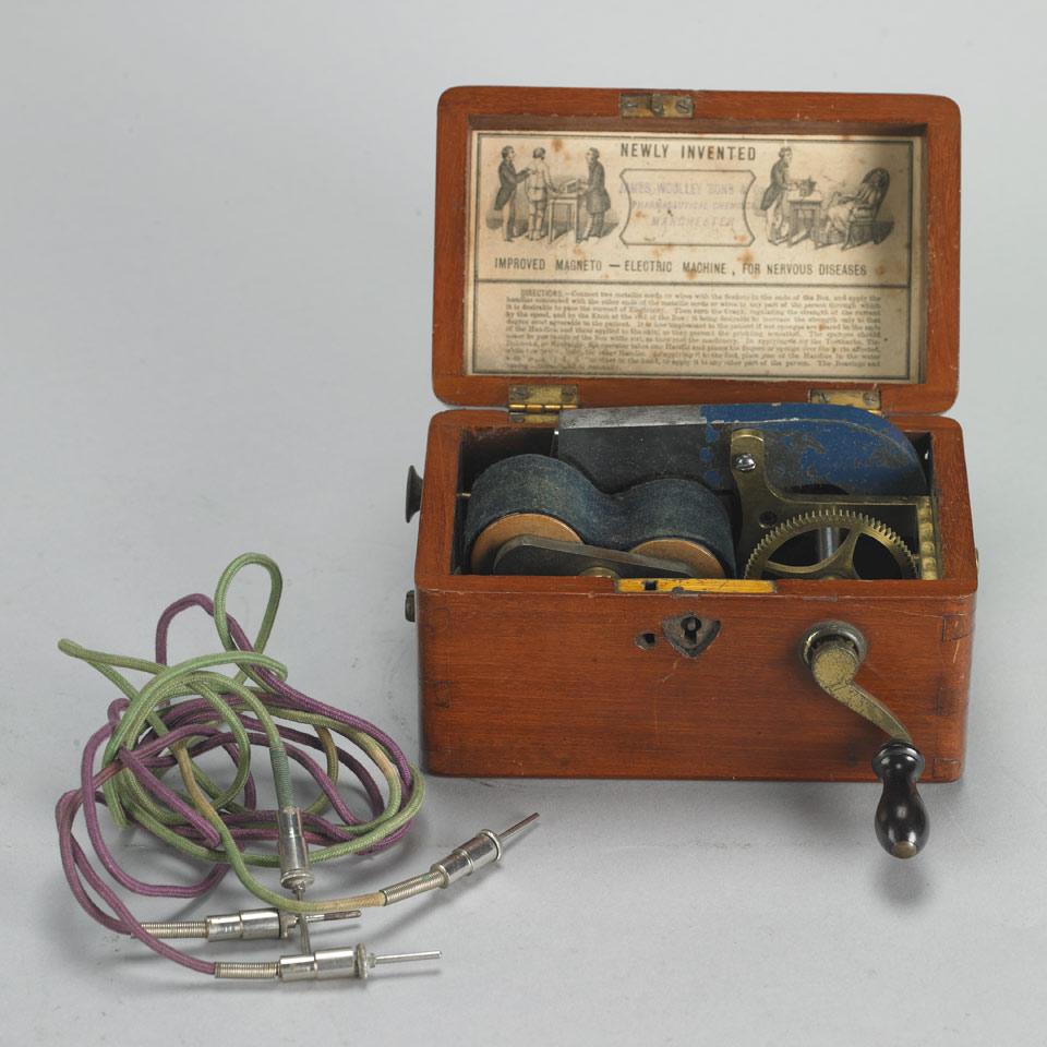 Newly Invented Improved Magneto-Electric Machine, for Nervous Diseases, 19th century