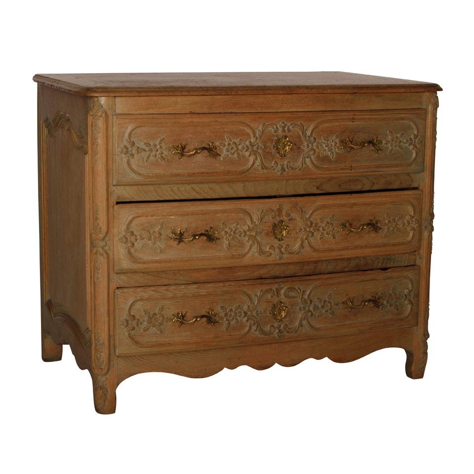 18th c. Quebec Pine Commode with later alterations