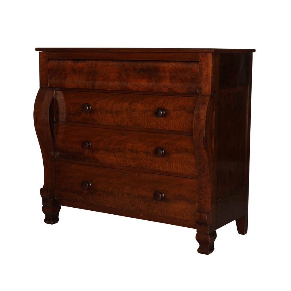 Empire Flame Mahogany Chest of Drawers