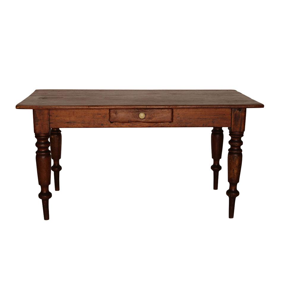 Pine Work Table, 19th c.