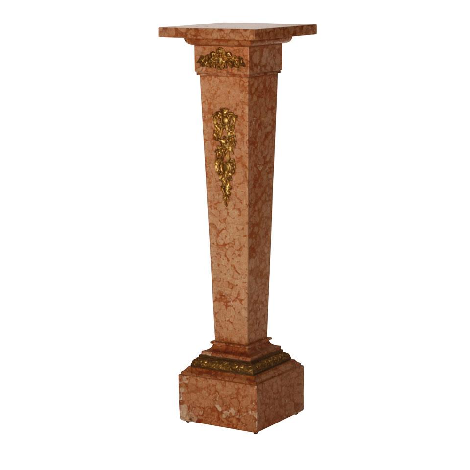 Empire Style Gilt Mounted Pedestal Stand