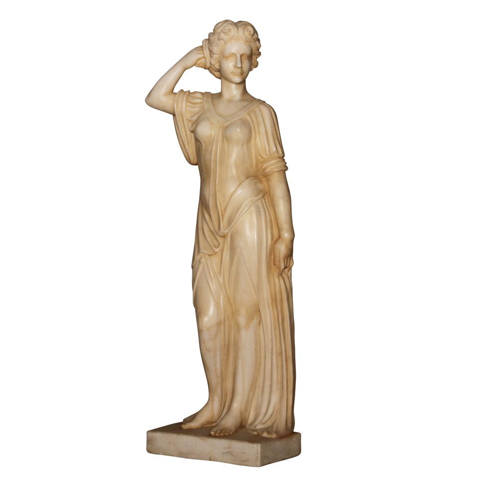 Alabaster Figure of a Classical Beauty