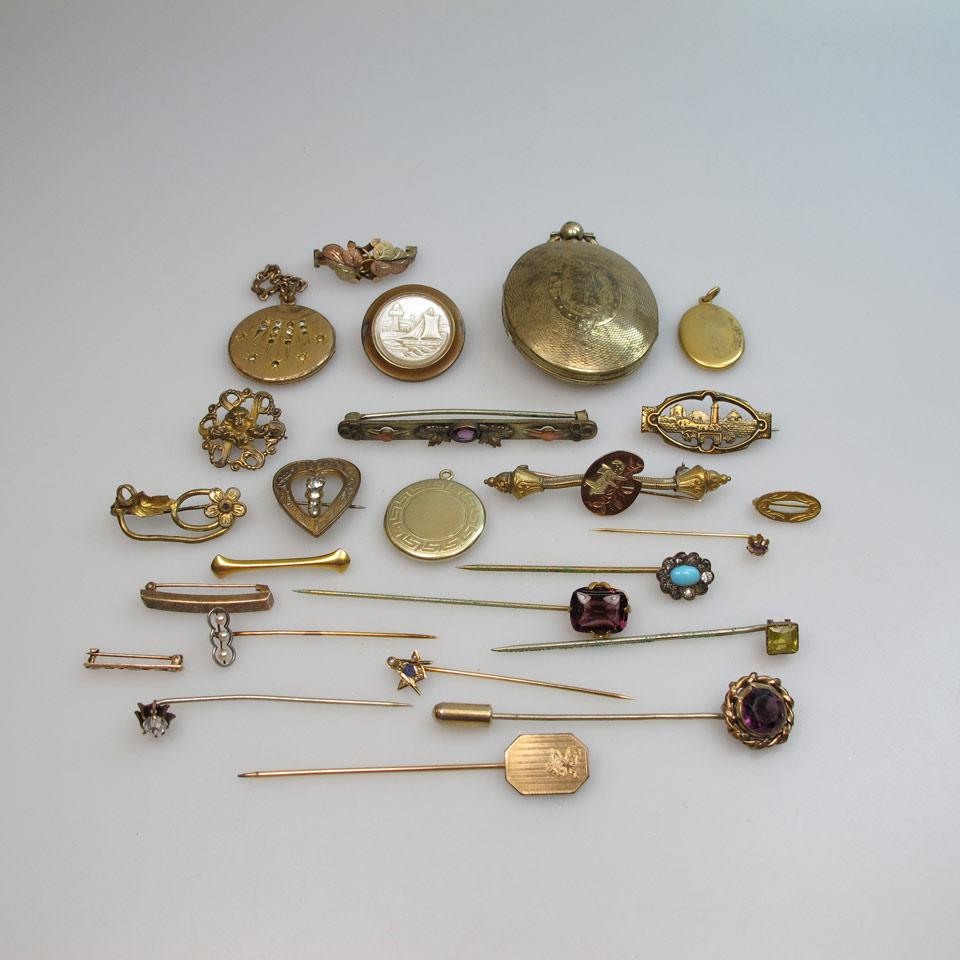Small Quantity Of Gold And Gold-Filled Jewellery