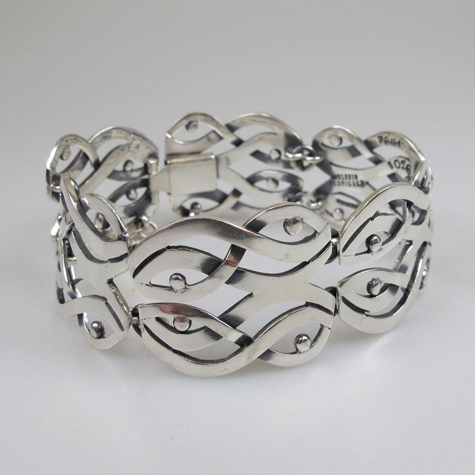 Melesio Rodriguez Mexican 950 Grade Silver Bracelet