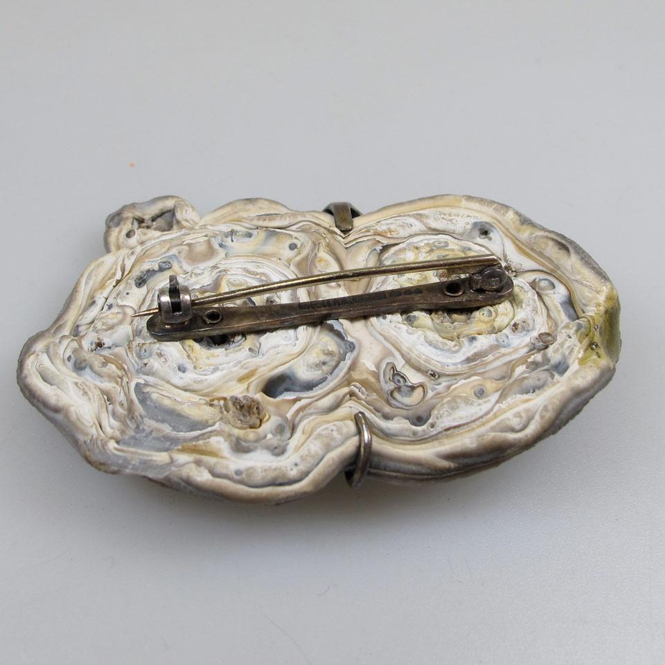 Grima English Silver Brooch