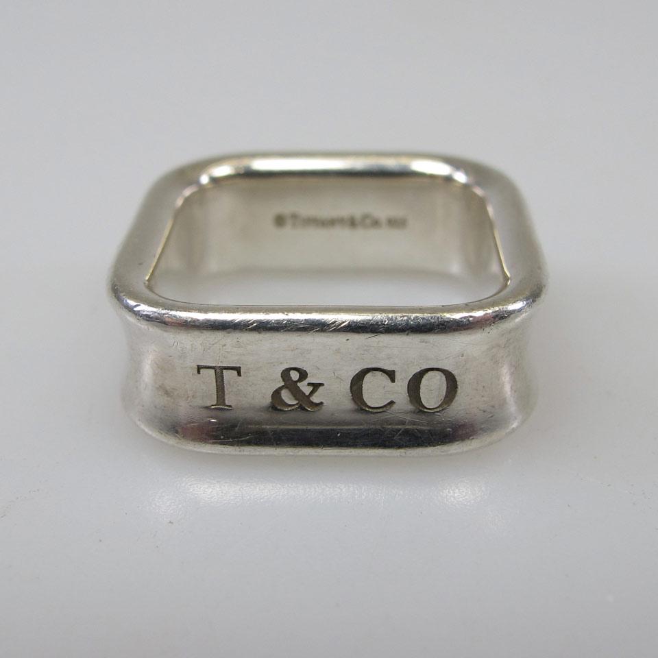 Tiffany & Co Sterling Silver Square Ring