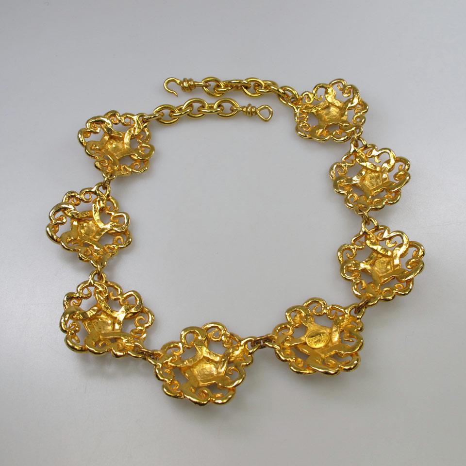 Sonia Rykiel Gold Tone Metal Necklace