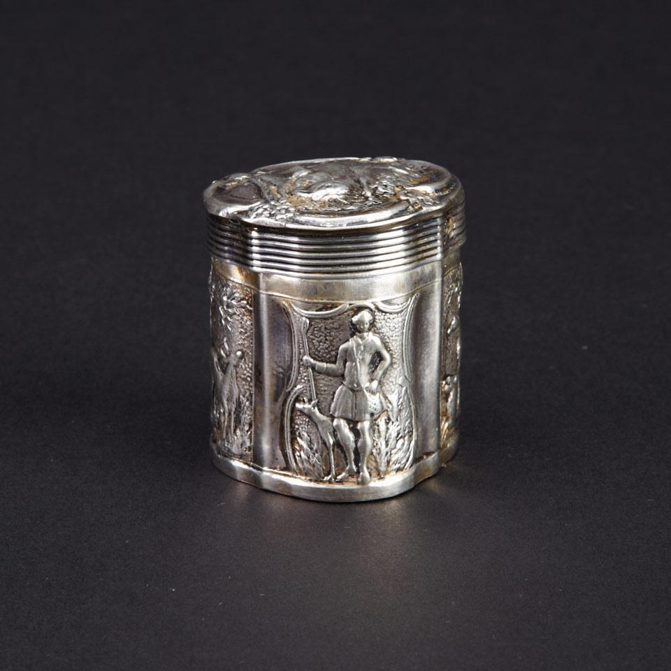 Dutch Silver Spice Box, Schoonhoven, 1881