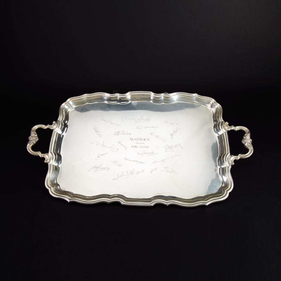 Canadian Silver Tray, Henry Birks & Sons, Montreal, Que., 1943