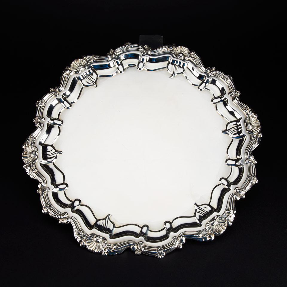 Canadian Silver Waiter, Roden Bros., Toronto, Ont., 20th century