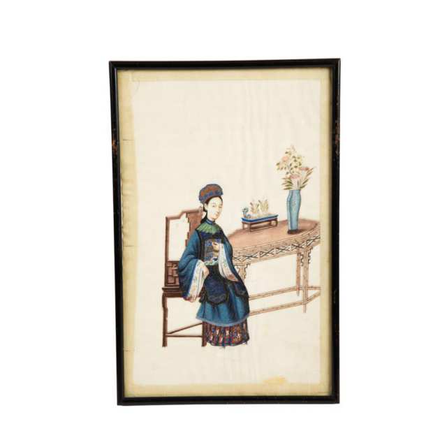 Ten Export Pith Paper Paintings, 19th Century