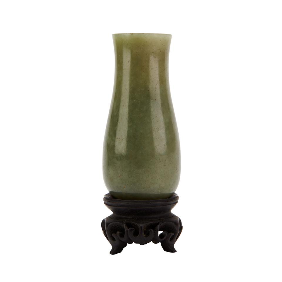 Green Jade Vase, 19th Century