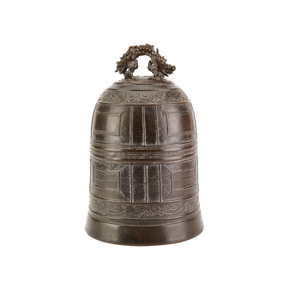 Bronze Temple Bell, 19th Century