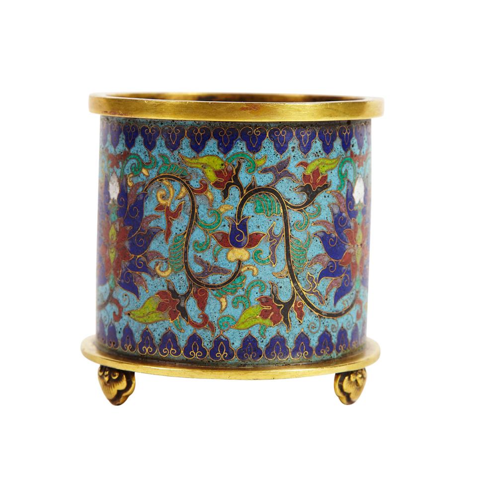 Cloisonné Enamel Censer, Qianlong Mark and Possibly of the Period