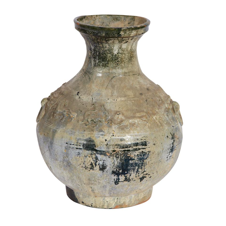 Olive glazed Amphora