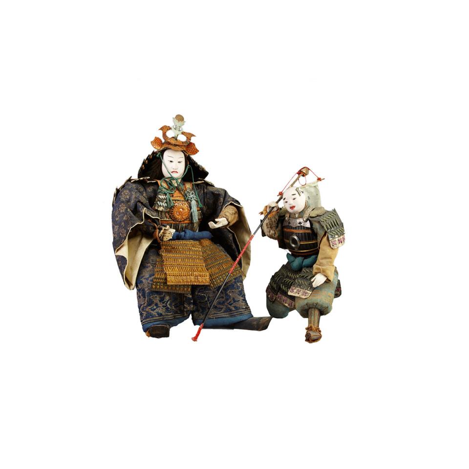 Boys’ Day Ningyo of Yoshitsune and Attendant, 18th Century