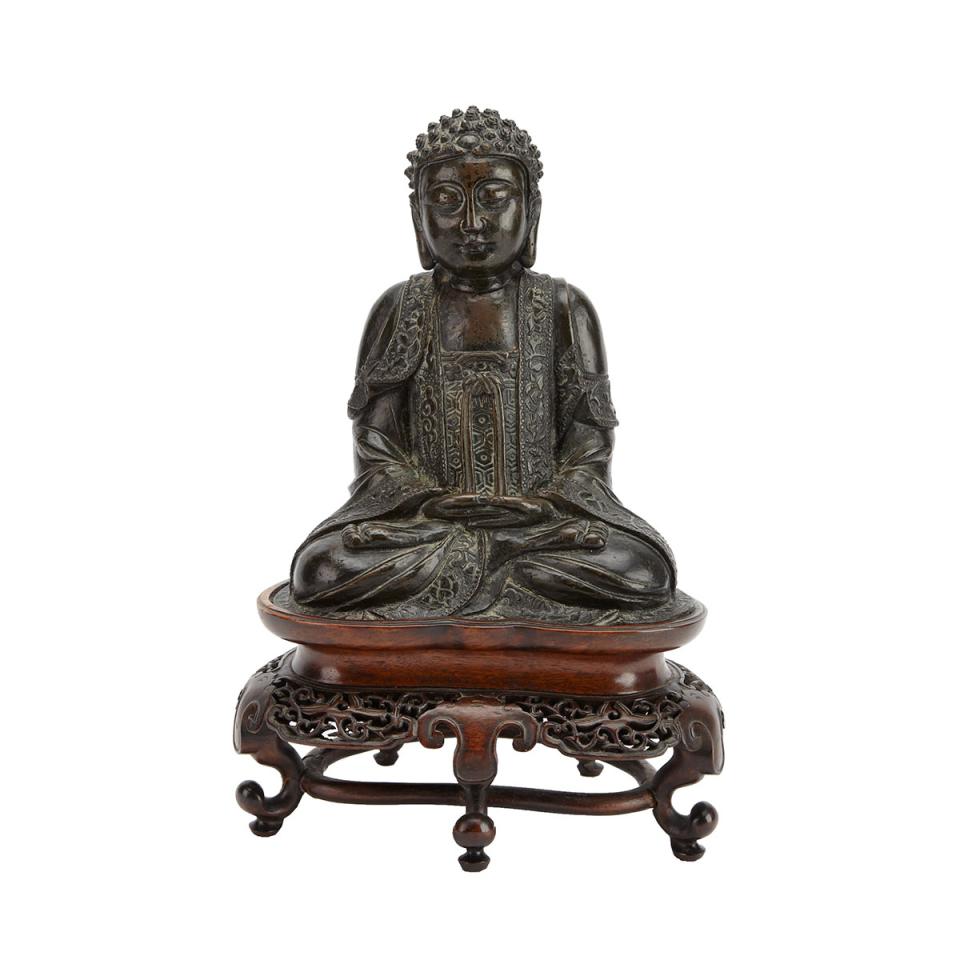 Bronze Seated Shakyamuni Buddha, 16th/17th Century