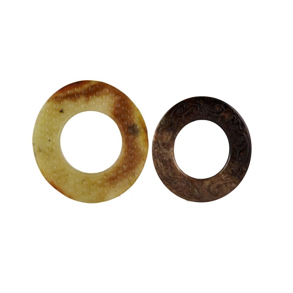 Two Jade Rings, Huan, Song Dynasty