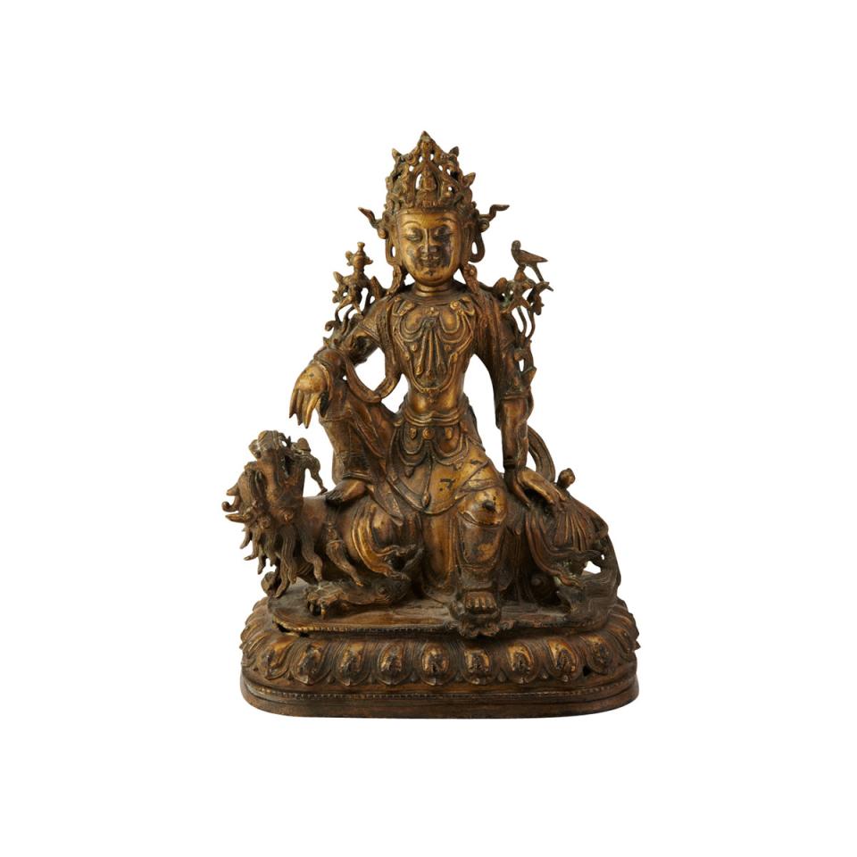 Bronze Seated Figure of Avalokiteshvara, 15th/16th Century