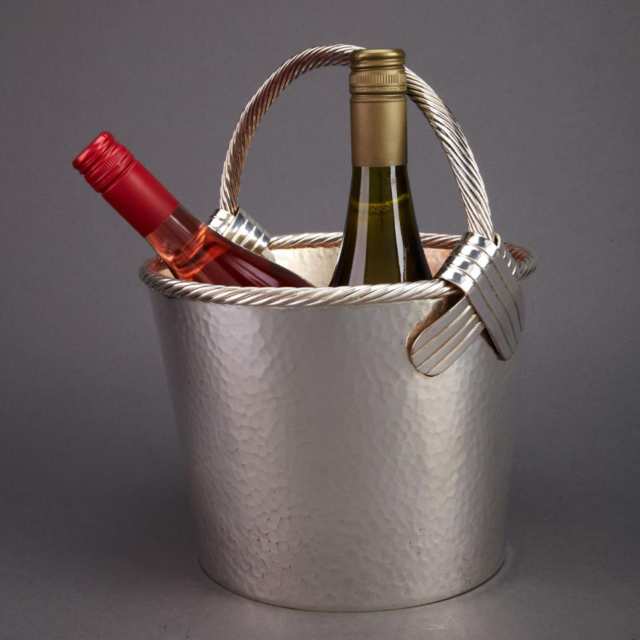 Mexican Silver Plated Wine Cooler, mid-20th century