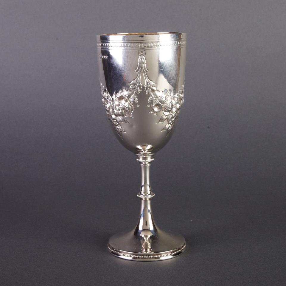 Victorian Silver Goblet, John Newton Mappin & George Webb, Sheffield, 1879