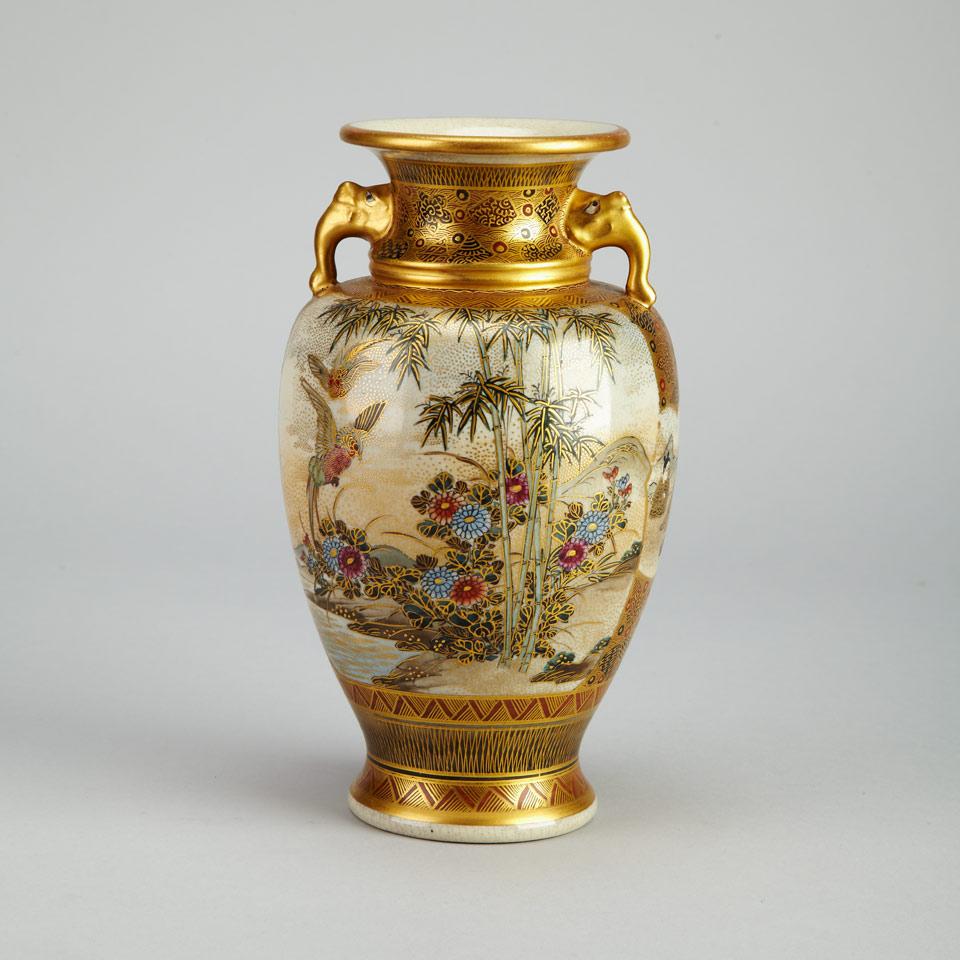 Satsuma Cabinet Vase, Early 20th Century