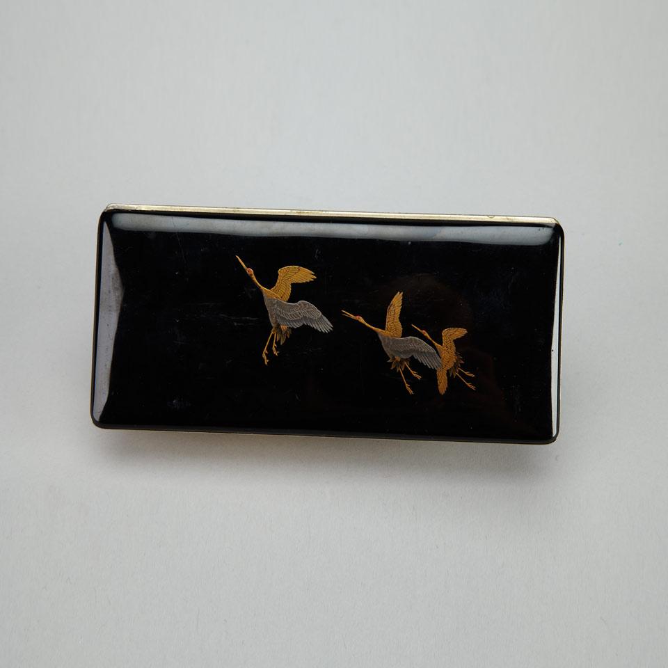 Metal and Enamelled Cigarette Case, Early 20th Century