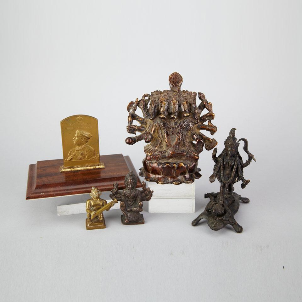 Five South Asian Bronzes, 19th/20th Century