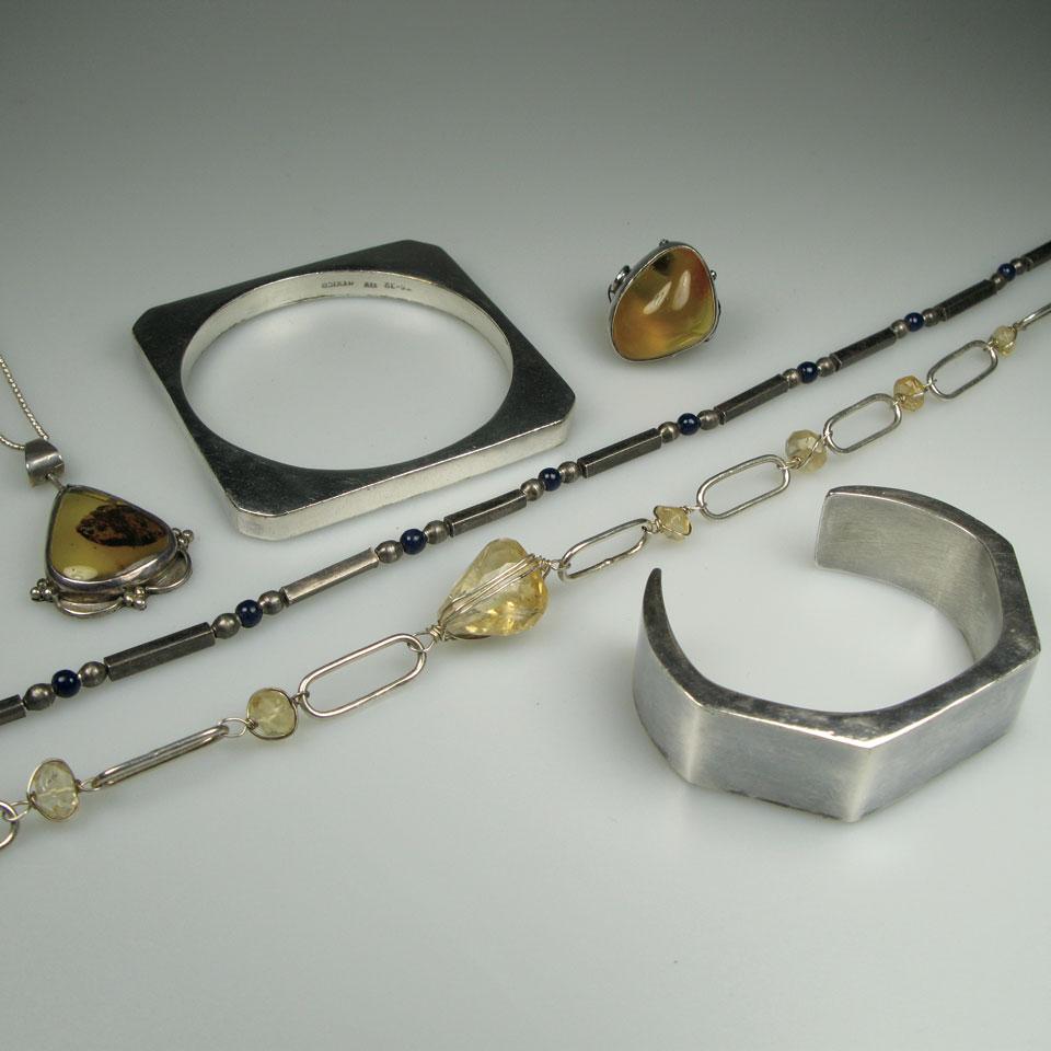 Small Quantity Of Mexican Silver Jewellery
