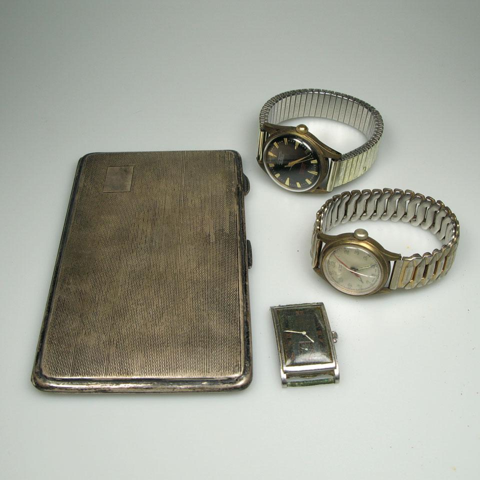 English Silver Cigarette Case