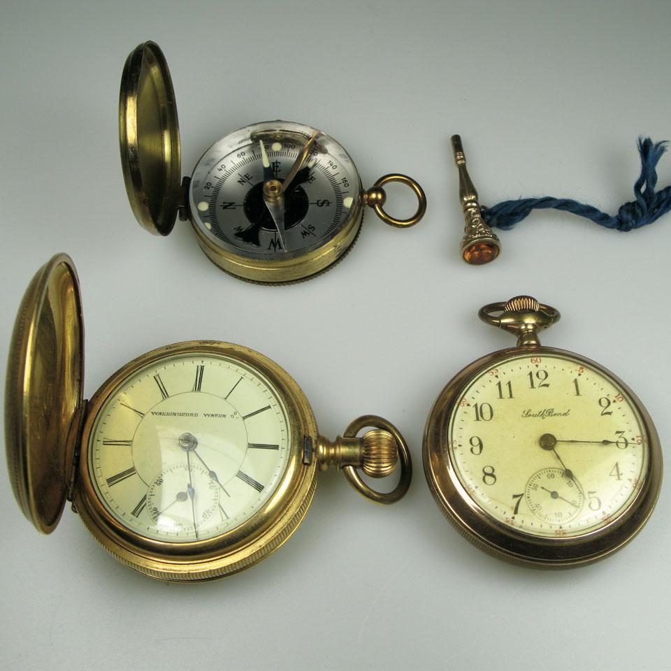 2 Pocket Watches In Gold-Filled Cases