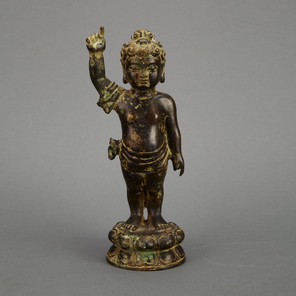 Bronze Buddha Child