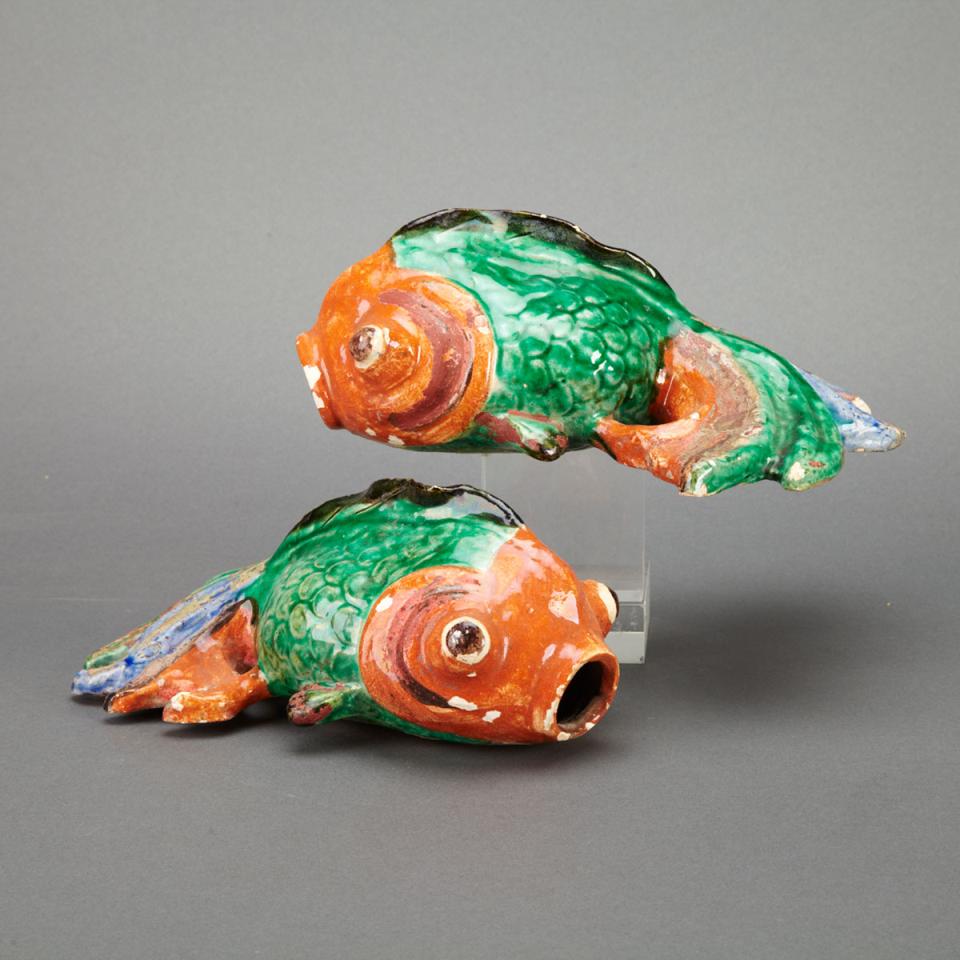 Pair of Export-Style Goldfish, 19th Century