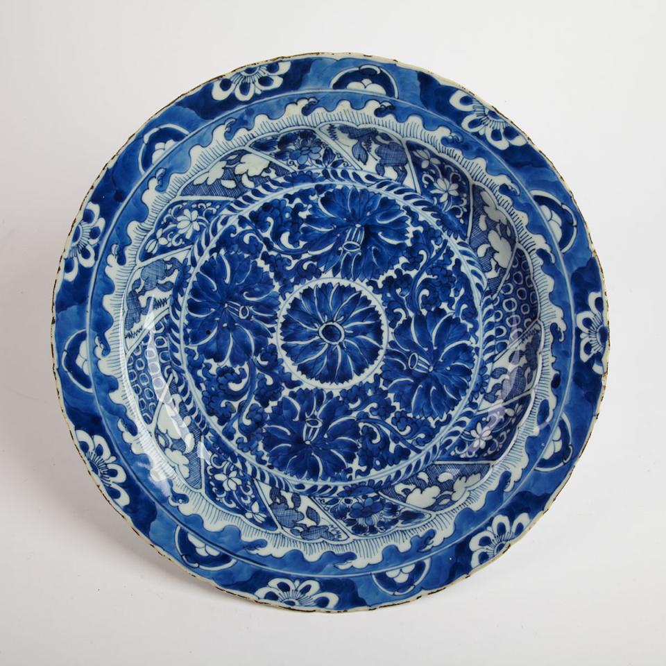 Large Blue and White Charger, Kangxi Period (1662-1722)