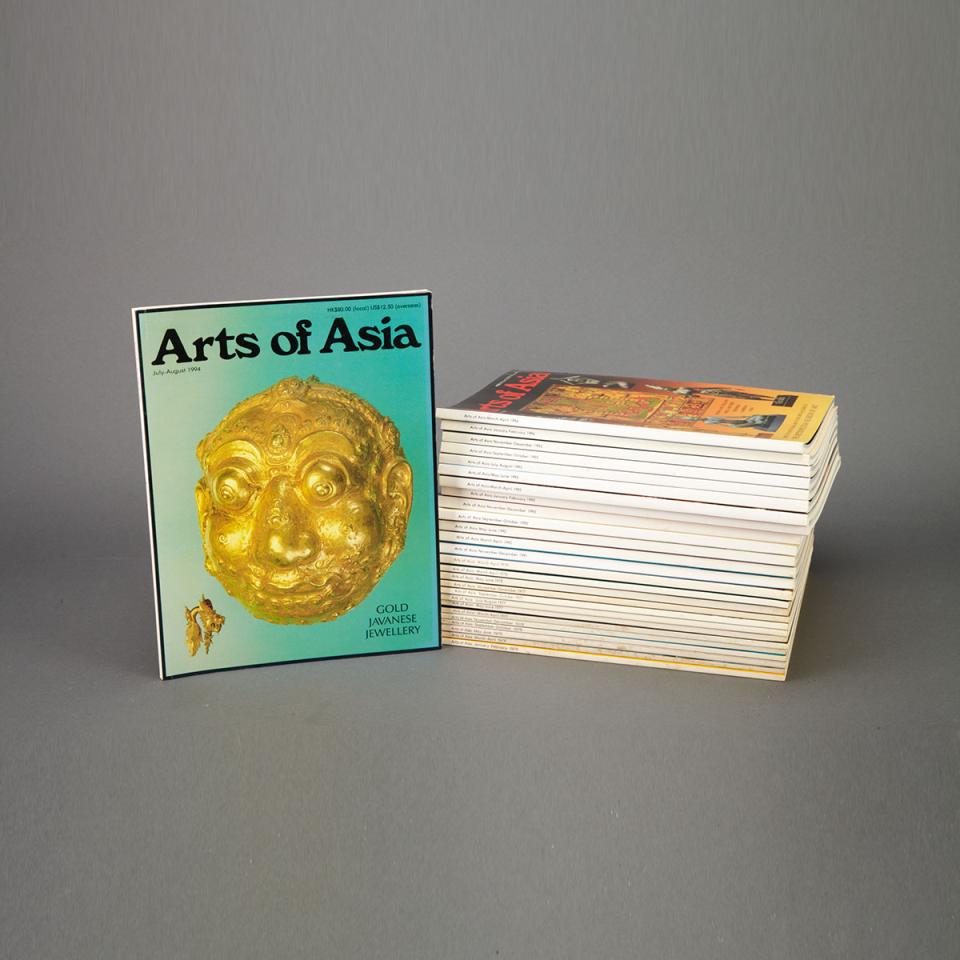 27 Back Issues of Arts of Asia, 1975-1994