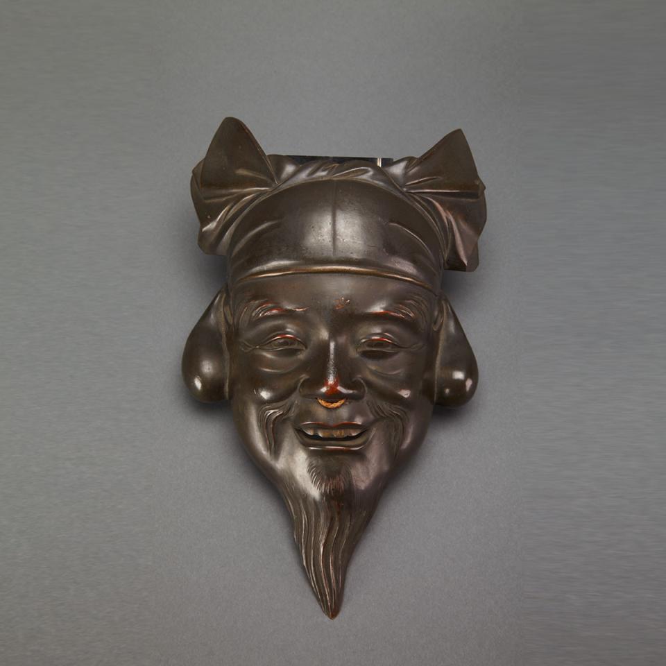 Bronze Mask of Ebisu, Early 20th Century