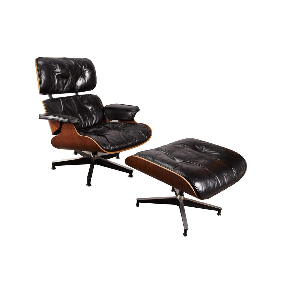 Charles Eames Lounge Chair and Ottoman,