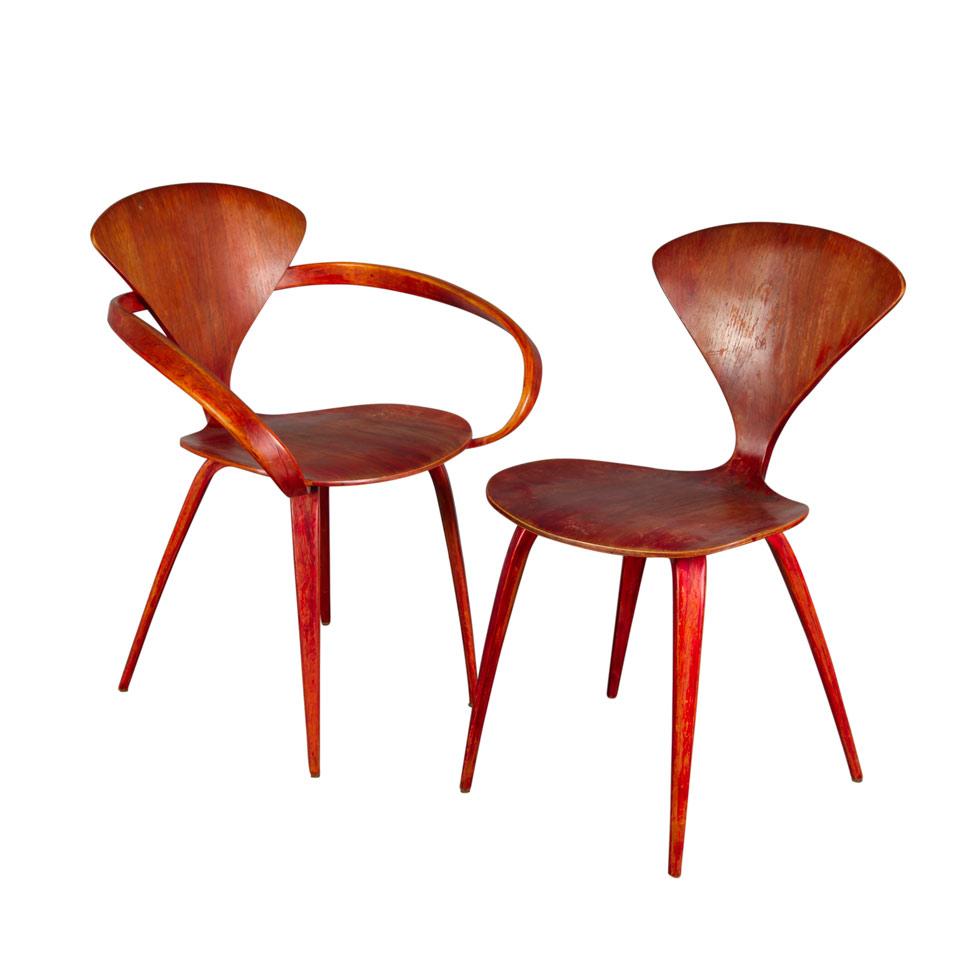 Set of Six Paul Goldman Cherner  Chairs, 