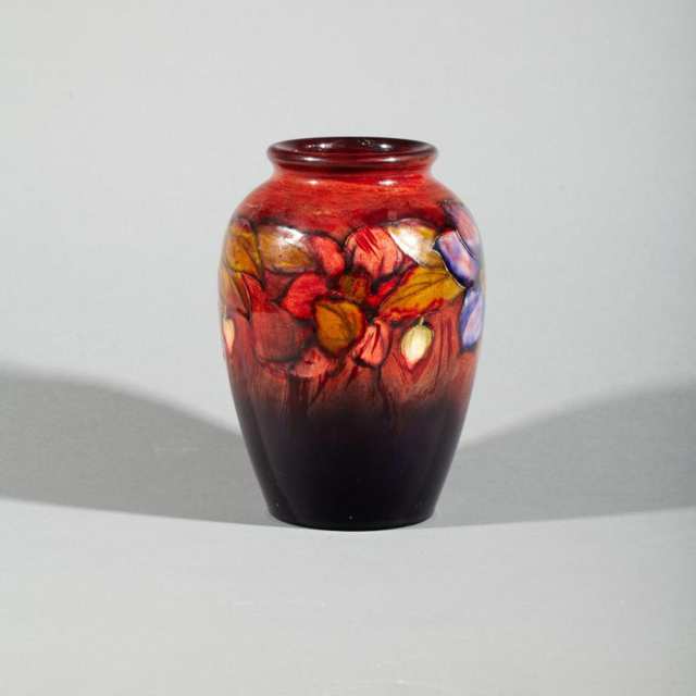 Moorcroft Flambé Clematis Vase, 1930’s
