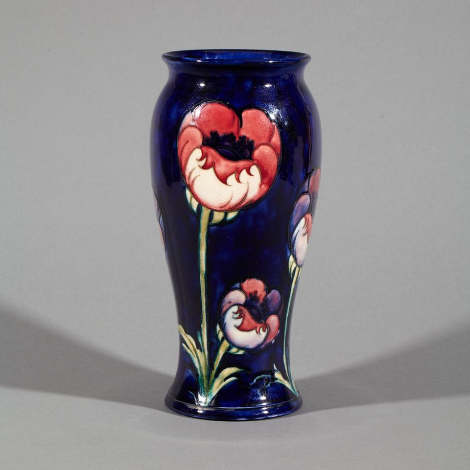 Moorcroft Poppy Vase, c.1928-30