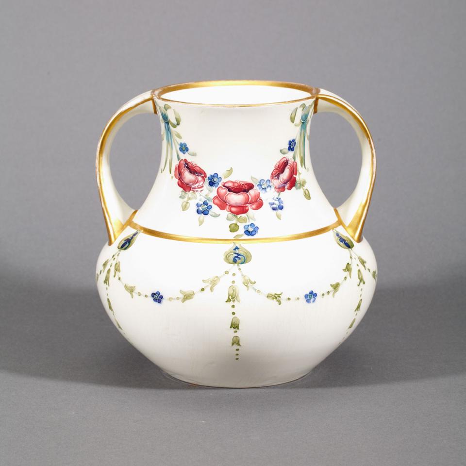 Macintyre Moorcroft 18th Century Two-Handled Vase, c.1906-08