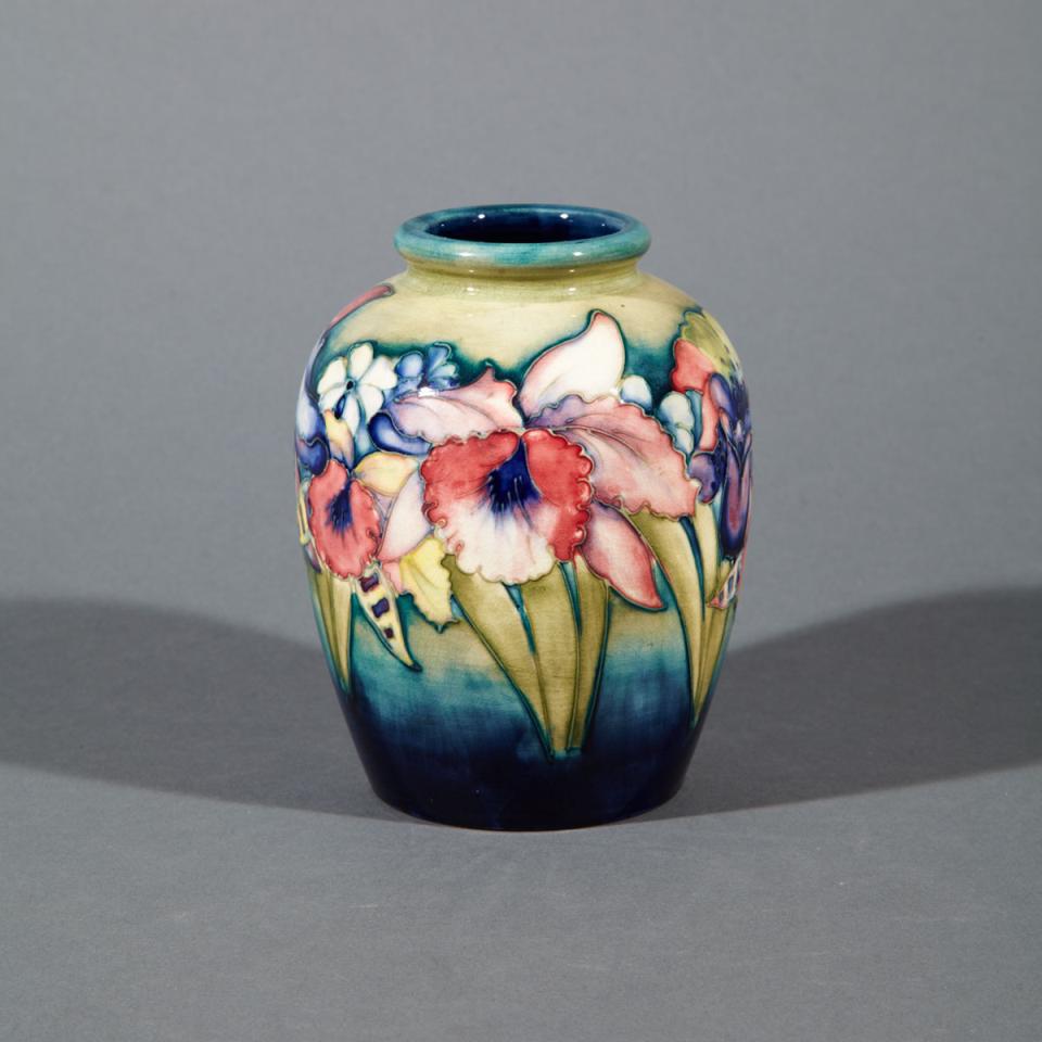 Moorcroft Orchids Vase, 1940’s