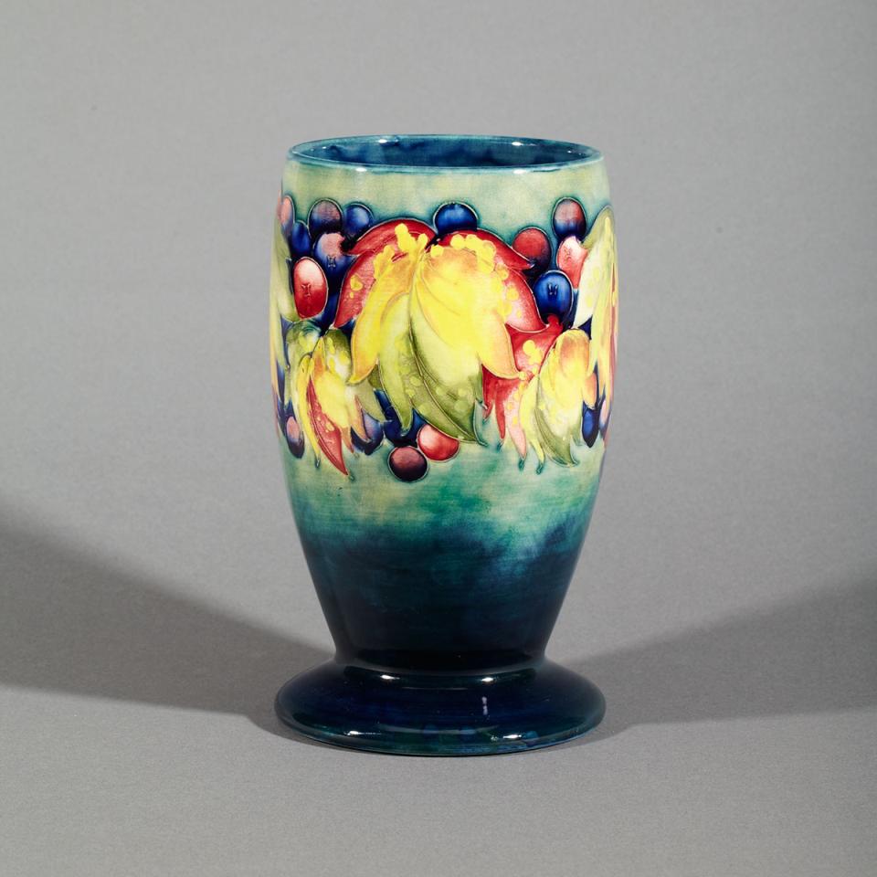 Moorcroft Grape and Leaf Vase, 1930’s