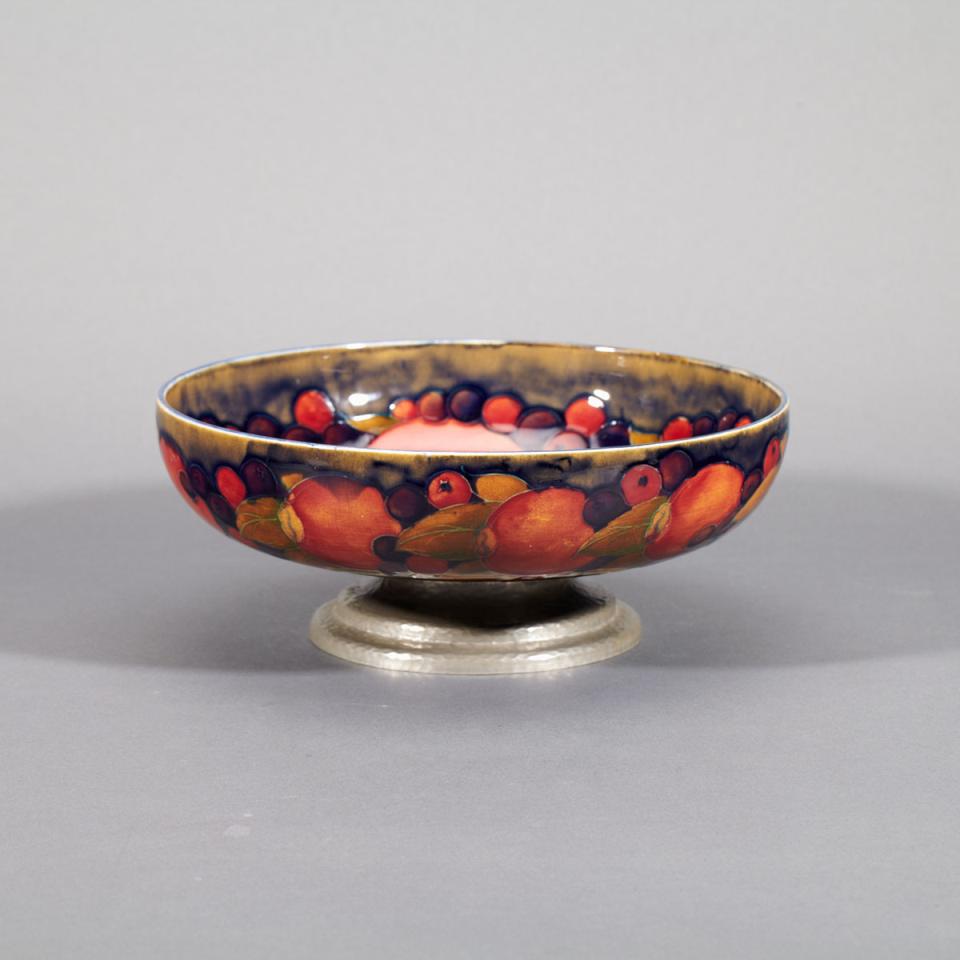 Moorcroft Pomegranate Footed Bowl, for Liberty & Co., c.1920-25